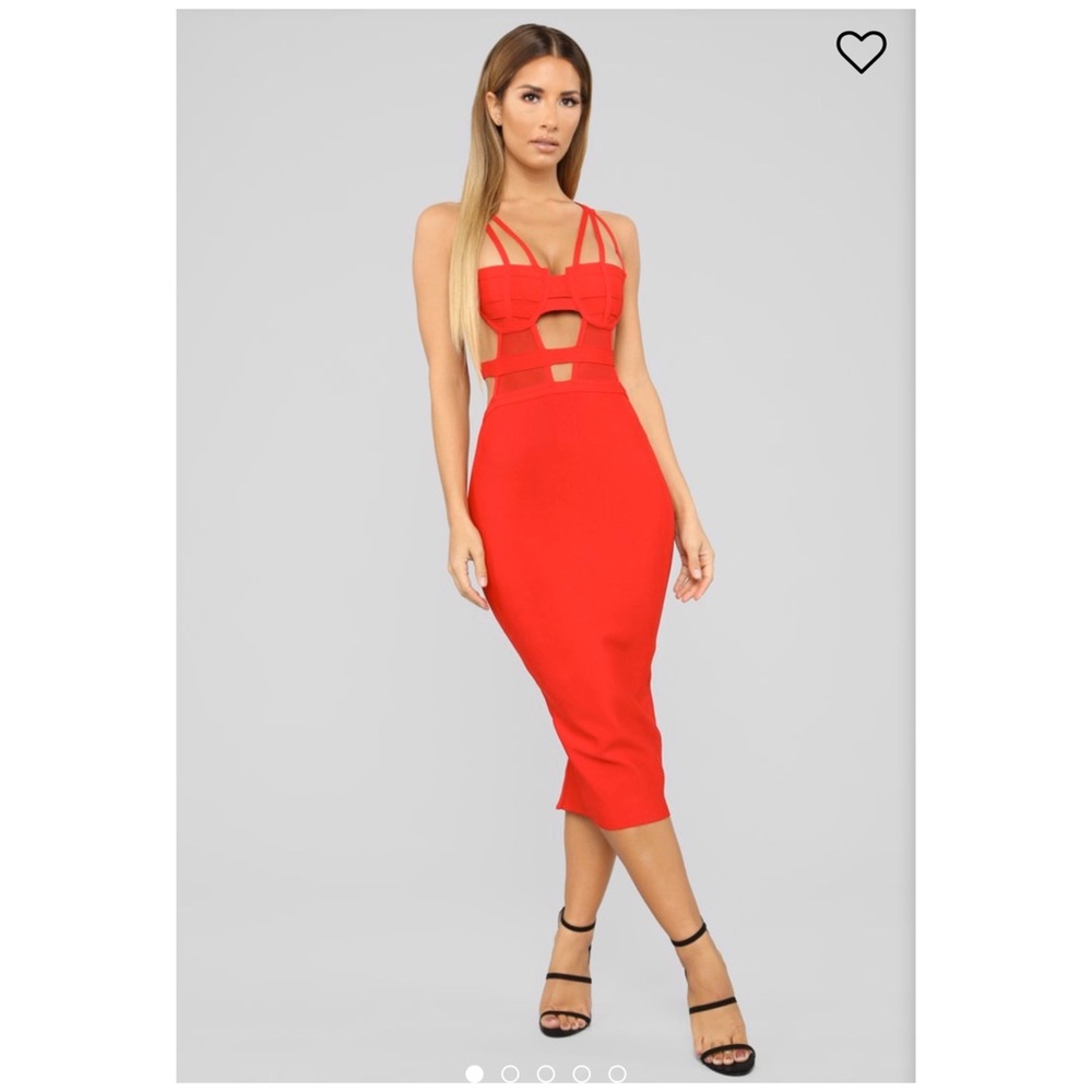 Sexy Red Bandage Dress